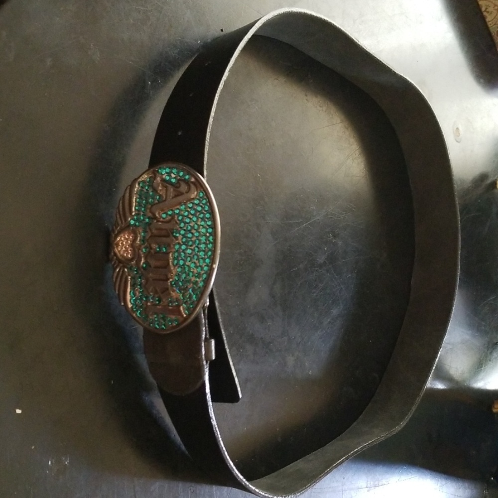 Leather belt